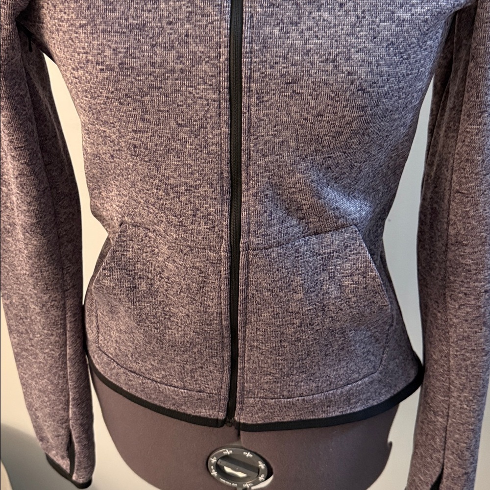 Nike Womens Sweater Purple Hoodie Full Zip Dri Fit - Picture 4 of 9